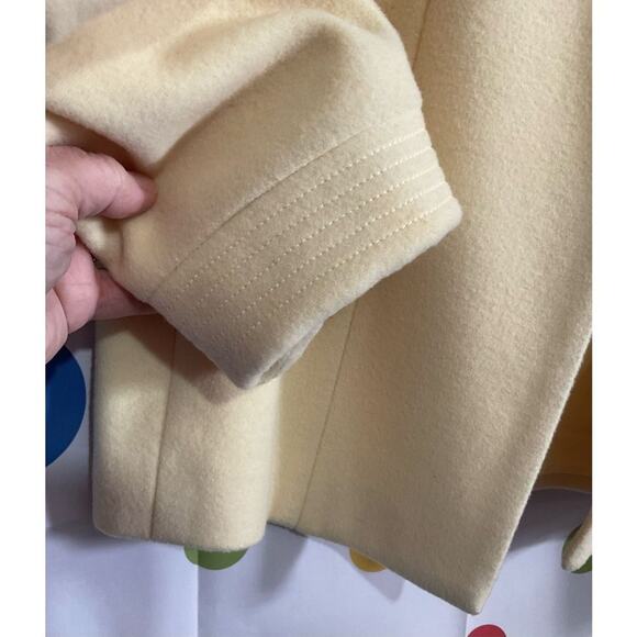 Vintage Harve’ Bernard Wool Cashmere Nylon Yellow Size 10 Blazer - Picture 3 of 10